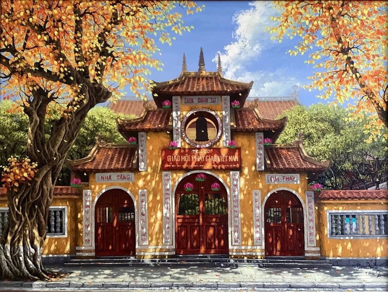 Chùa Quán Sứ - Trụ sử của TWGHPGVN - Nơi diễn ra triển lãm 