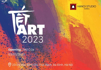 Triển lãm nghệ thuật "Tết Art 2023" tại Hanoi Studio Gallery